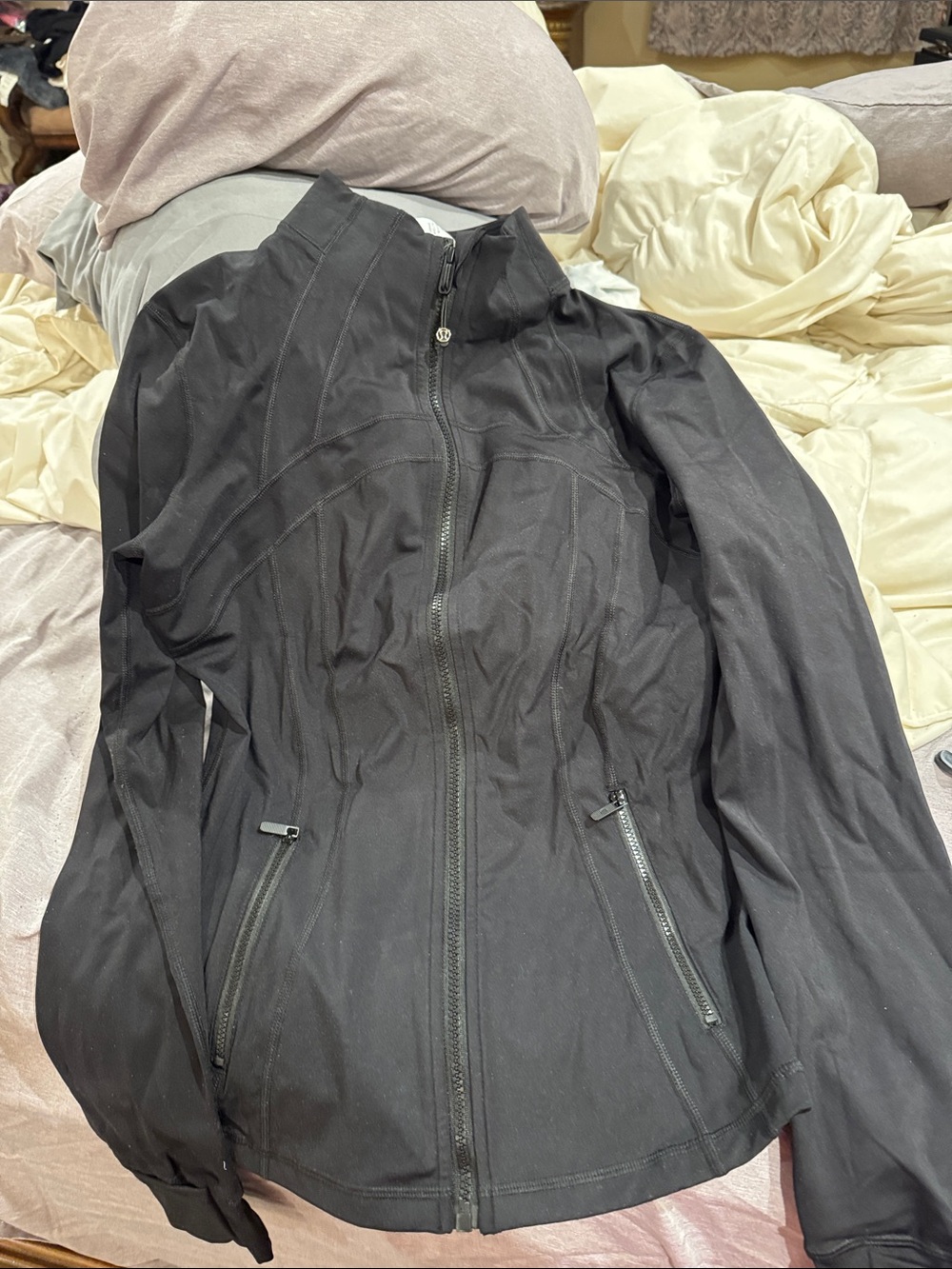 lululemon athletica Black Zip-Up Utility Jacket